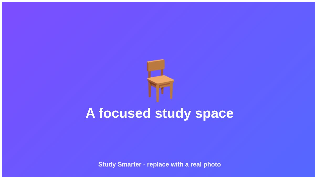 Organized study space and desk setup for better focus and homework productivity